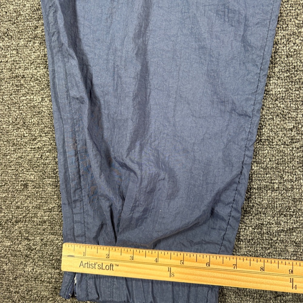 Nike Track Pants Mens Medium Blue Vintage Crinkle Nylon Windbreaker Zipper Cuffs - Picture 11 of 14